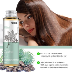 100% Pure Castor Oil – Hair, Lash & Brow Growth Oil