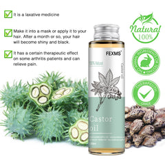 100% Pure Castor Oil – Hair, Lash & Brow Growth Oil