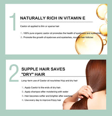 100% Pure Castor Oil – Hair, Lash & Brow Growth Oil