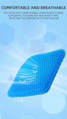 Gel Seat Cushion Summer Breathable Honeycomb Design For Pressure Relief Back Tailbone Pain - Home Office Wheelchair Chair Cars
