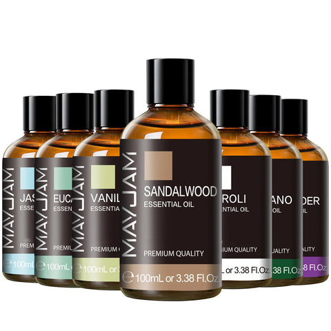 MAYJAM 100ml Essential Oil with Dropper – Various Scents