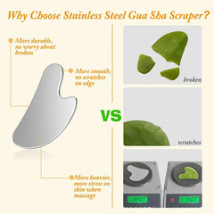 3PC Stainless Steel Gua Sha Massage Tool Set