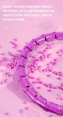 Weighted Fitness Hoop for Adults & Kids Detachable Knots Abdomen Weight Loss 2 in 1 Abdomen Fitness Weight Loss Massage