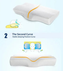 Orthopedic Memory Foam Cervical Pillow – Butterfly Design