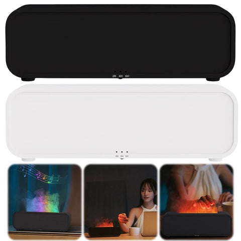 Smart Flame Aromatherapy Diffuser with Remote & Timer