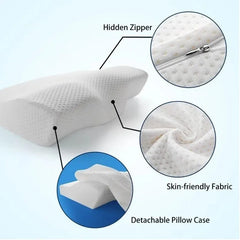 Orthopedic Memory Foam Cervical Pillow – Butterfly Design