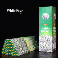 Tibetan Stick Incense – White Sage & Sandalwood (10/25 Boxes per Lot)