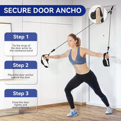 Portable Pilates Tensioner Kit – Resistance Band Fitness Set with Storage Bag