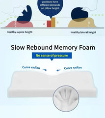 Orthopedic Memory Foam Cervical Pillow – Butterfly Design