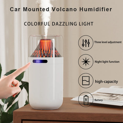 Volcano Essential Oil Diffuser with Colorful Night Light